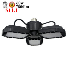 hot item ETL cETL approved black lamp shell E26 E27 socket deformable led garage light